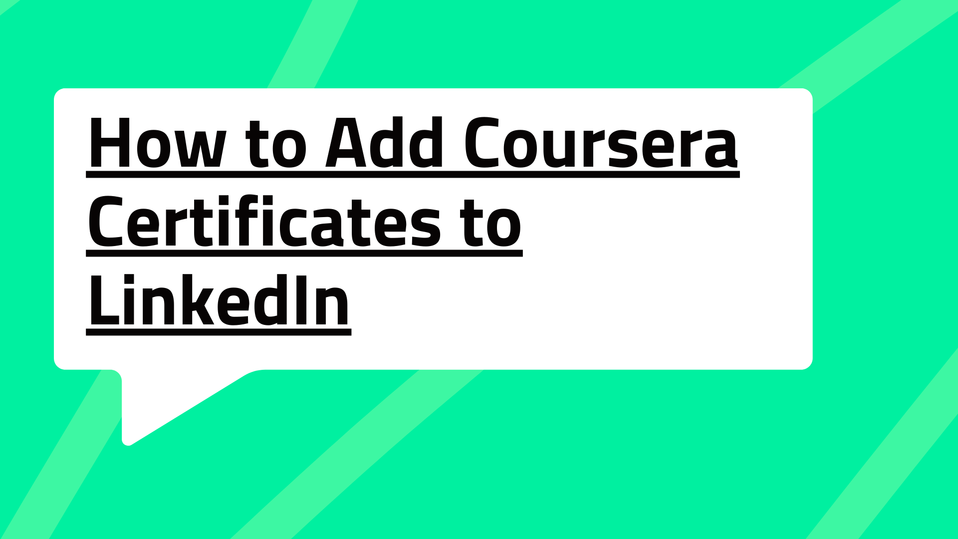 How to Add Coursera Certificates to LinkedIn