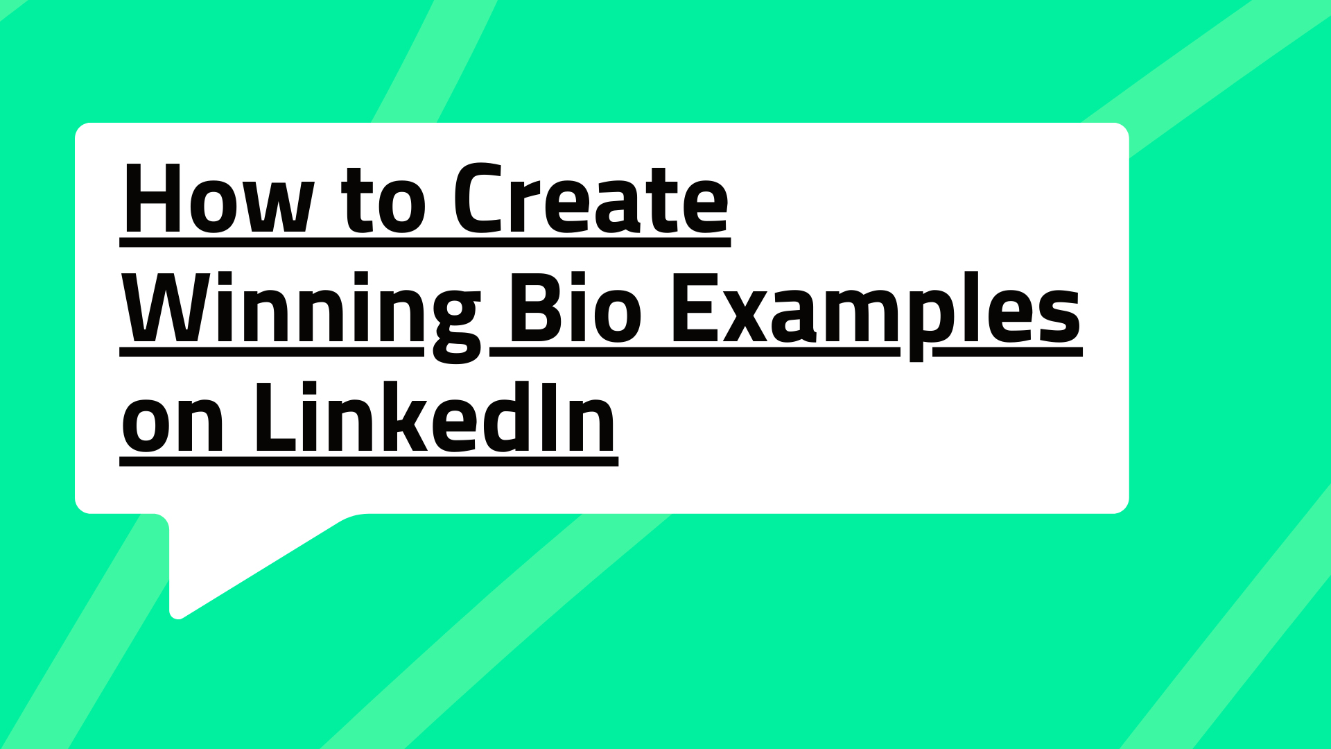 How to Create Winning Bio Examples on LinkedIn