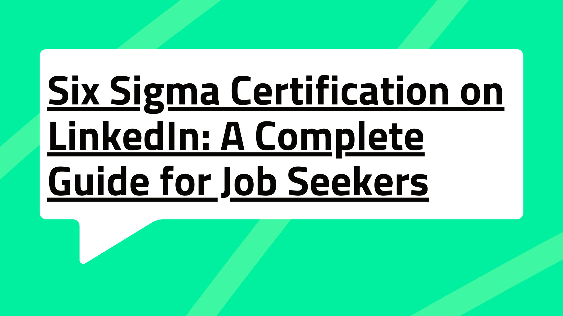 Six Sigma Certification on LinkedIn: A Complete Guide for Job Seekers