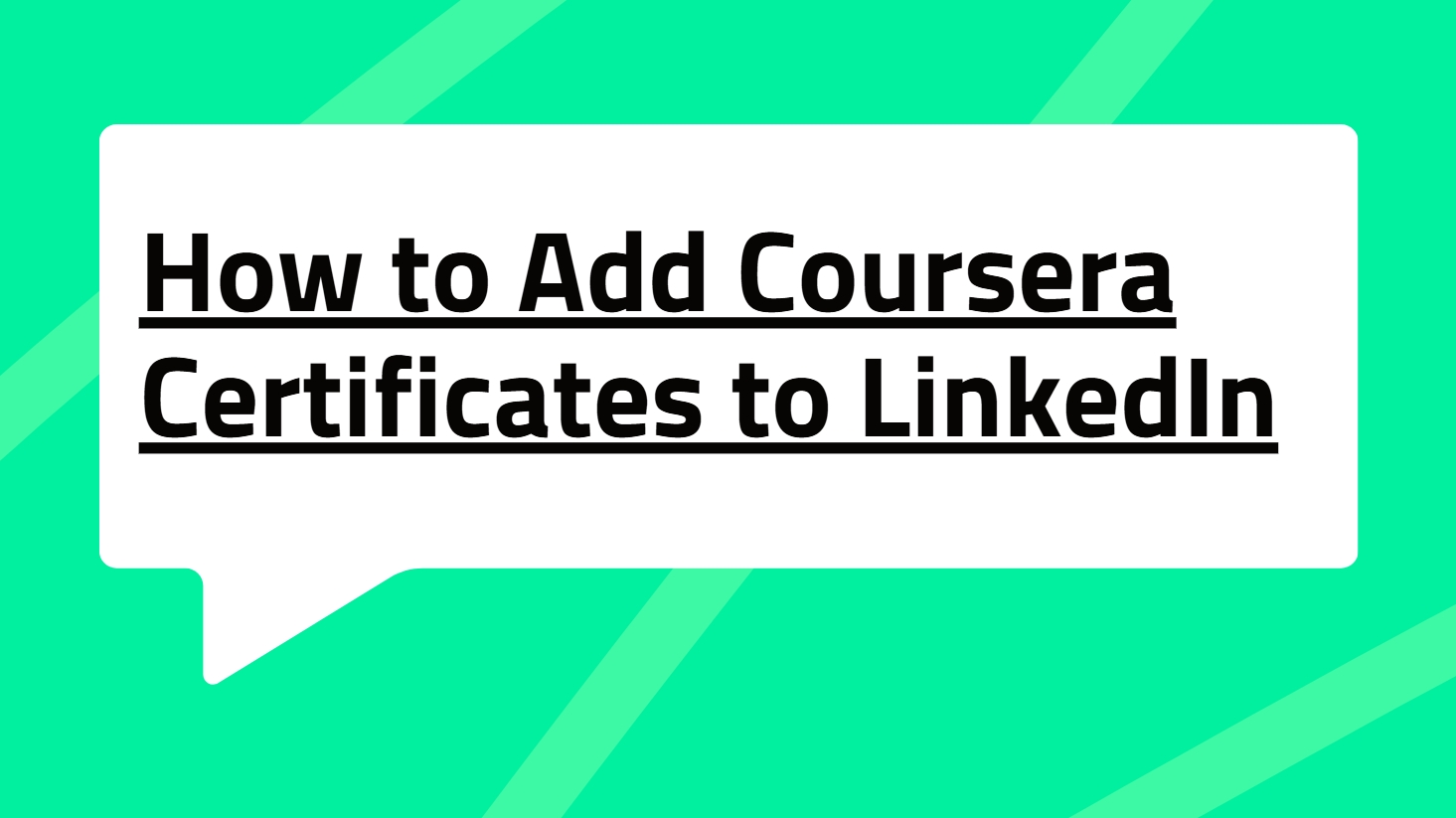 How to Add Coursera Certificates to LinkedIn