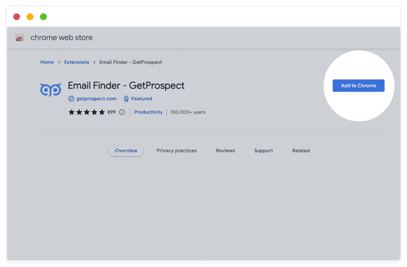 Install GetProspect Email Finder