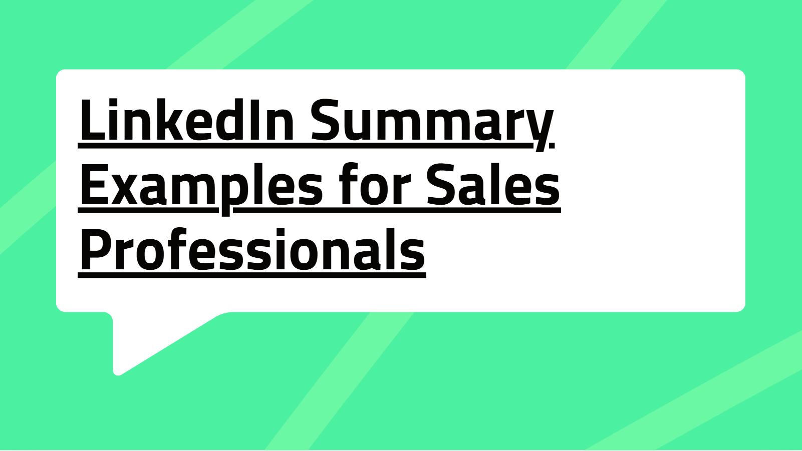 LinkedIn Summary Examples for Sales Professionals: The Ultimate Guide