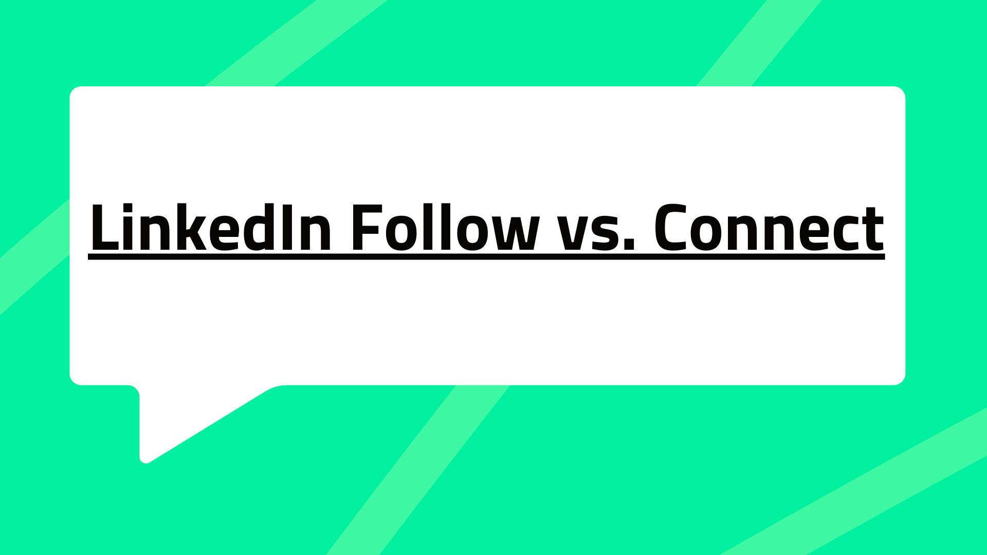 LinkedIn Follow vs. Connect | How to Connect  Someone