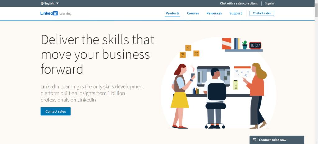 LinkedIn Learning Homepage