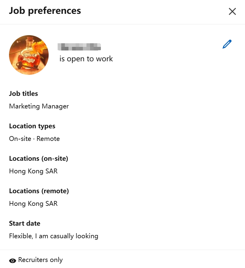 Update Job Preference