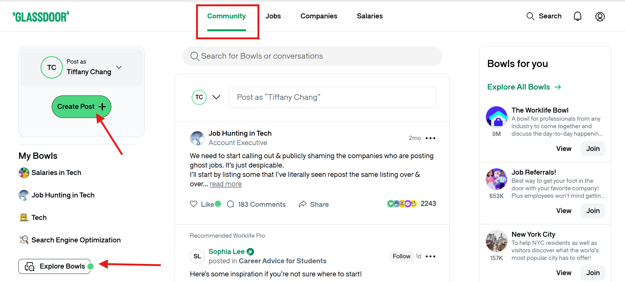 What is Glassdoor Community