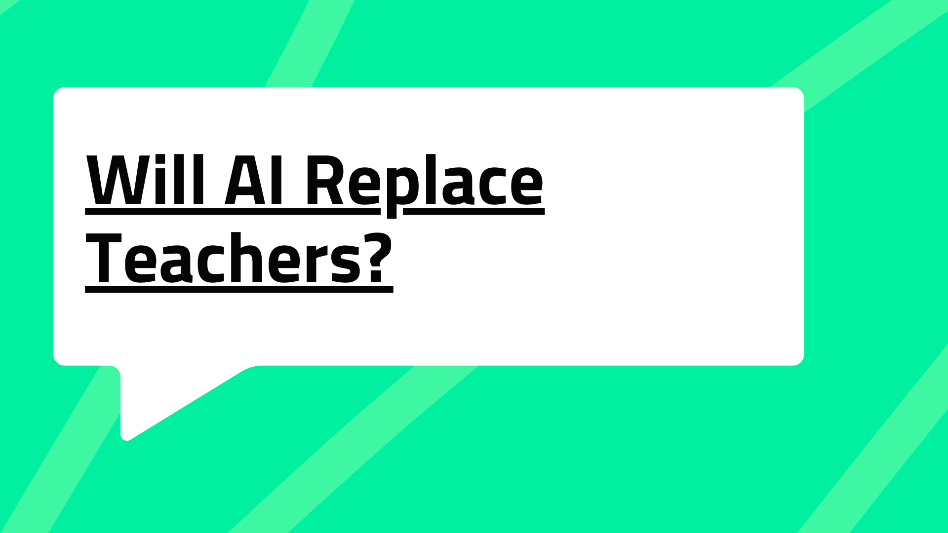 Will AI Replace Teachers? A Comprehensive Look at the Future of Education