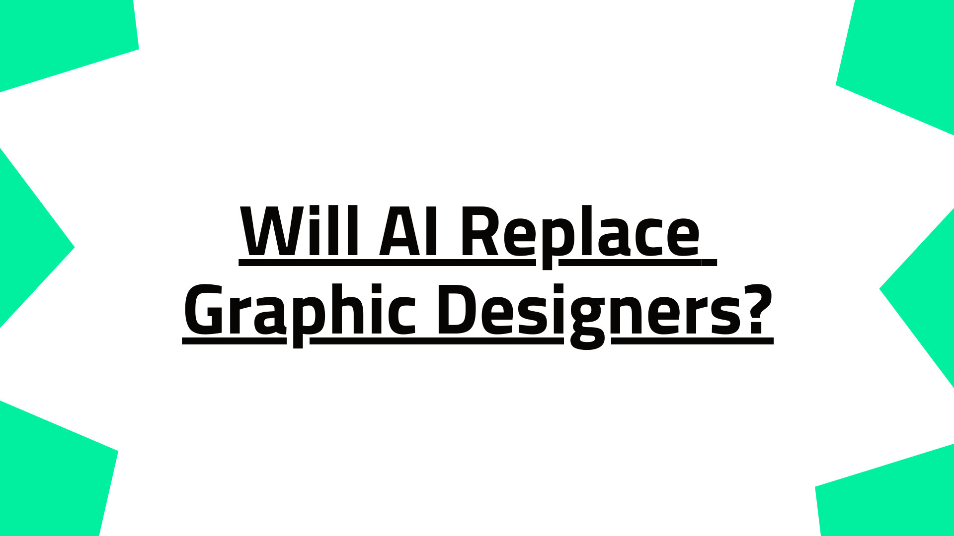 Will AI Replace Graphic Designers? Exploring the Future of Design