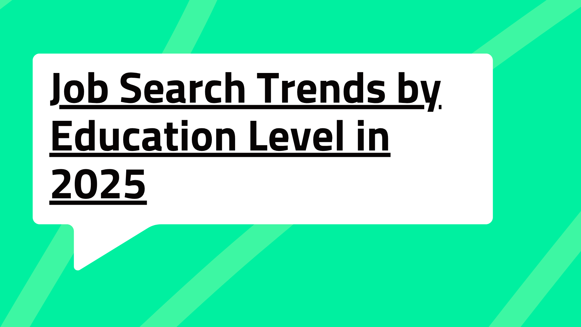 Job Search Trends by Education Level in 2025: What the Data Tells Us