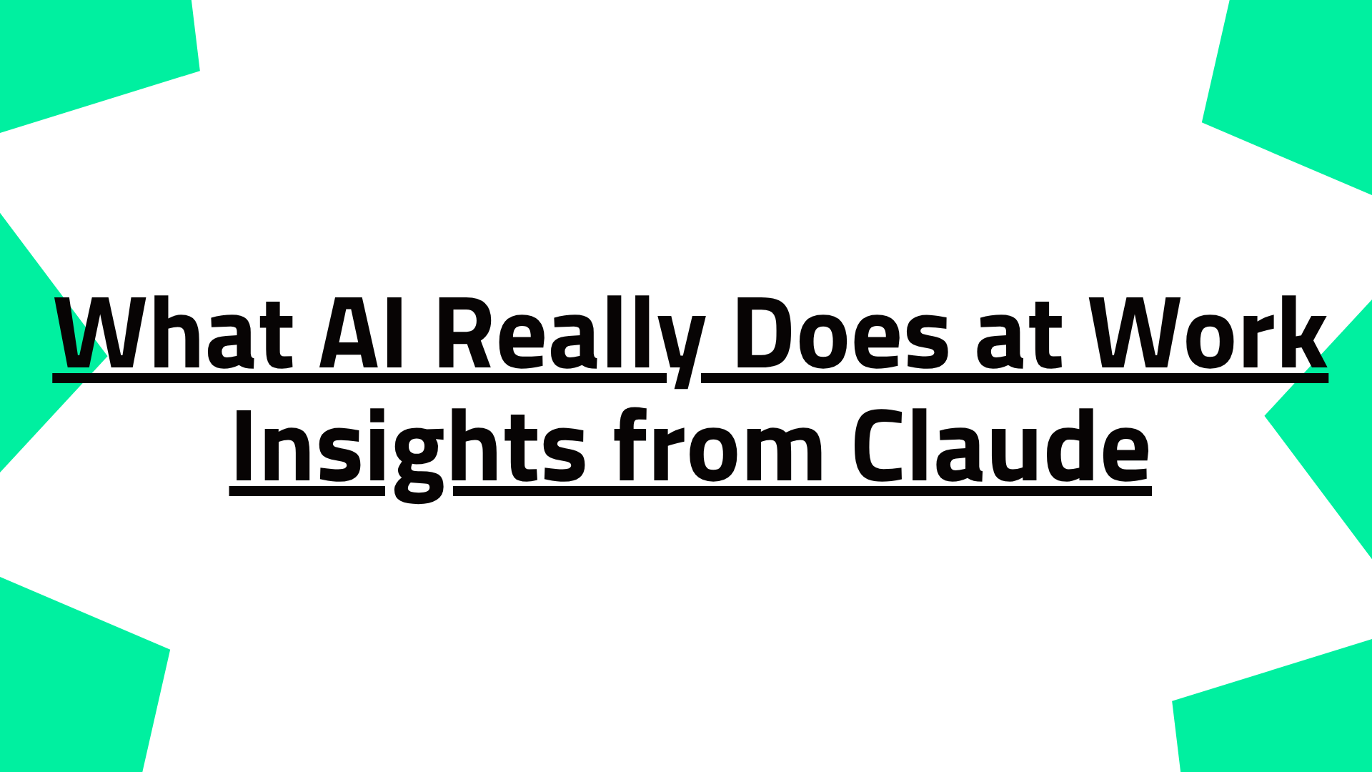 What AI Really Does at Work: Insights from Millions of Conversations with Claude