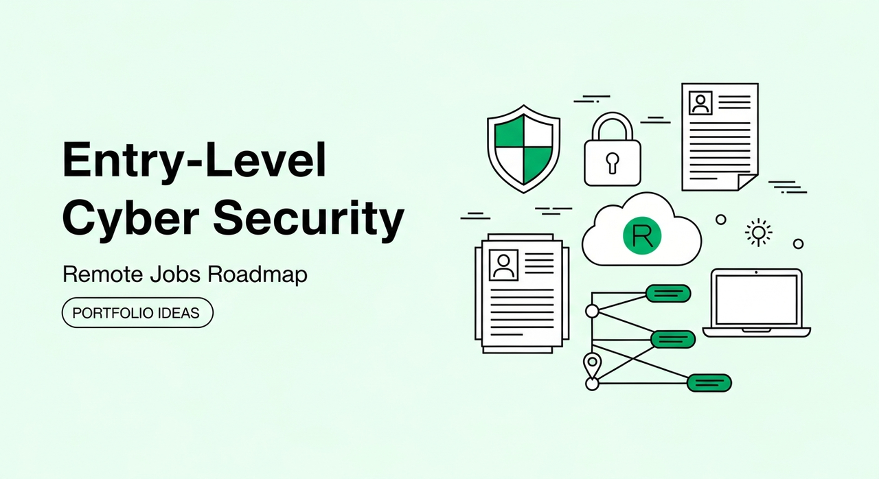 Entry-level cyber security jobs remote roadmap with portfolio projects, certifications, and SOC analyst skills for beginners