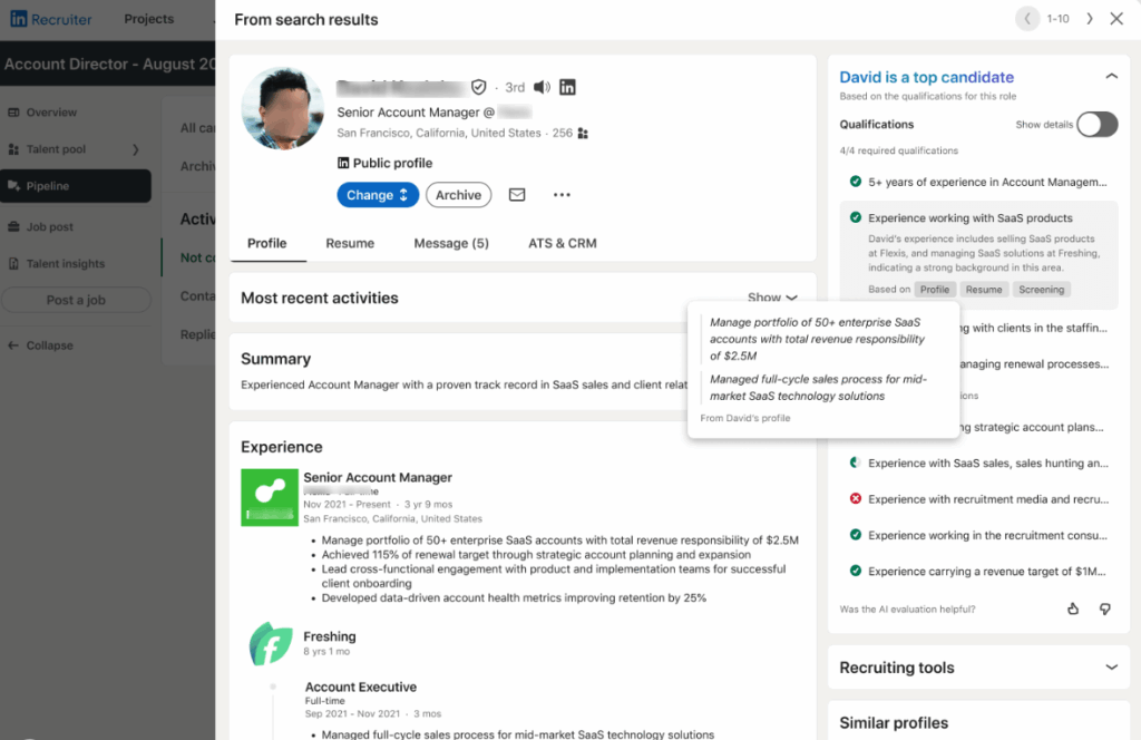 LinkedIn AI Hiring Assistant