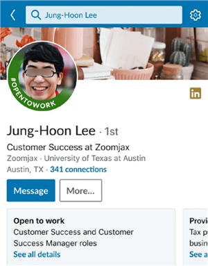 Open to Work Banner on LinkedIn