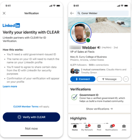 Verify LinkedIn Identity with CLEAR