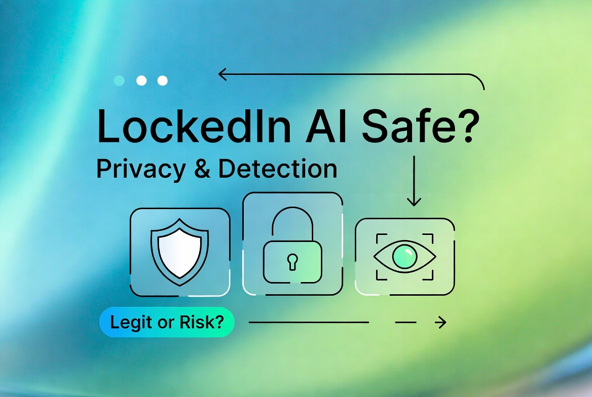 Is LockedIn AI legit and safe? Exploring the platform's privacy, security shield, and stealth detection features.