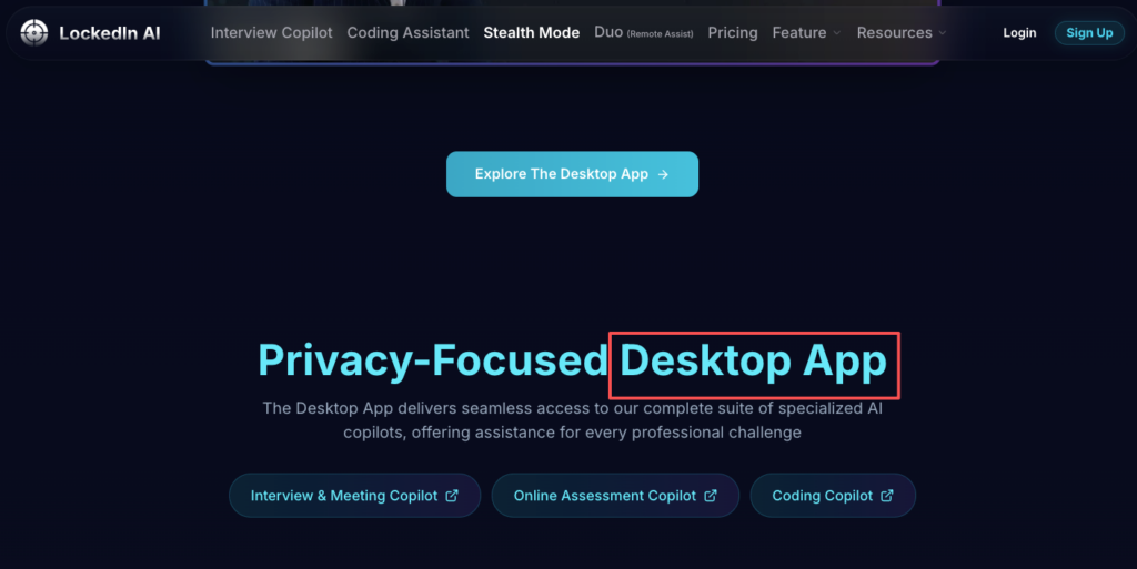 How to use LockedIn AI privacy-focused desktop app for seamless AI copilot access in interviews and meetings