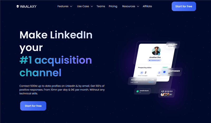 LinkedIn AI Message Generator - Waalaxy