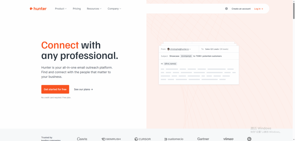 LinkedIn Email Finder - Hunter.io