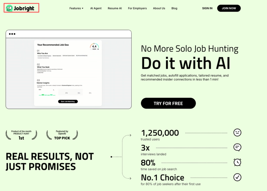 Jobright AI platform dashboard displaying strong job matches and autofill applications to enhance automate job search Claude Cowork strategies.
