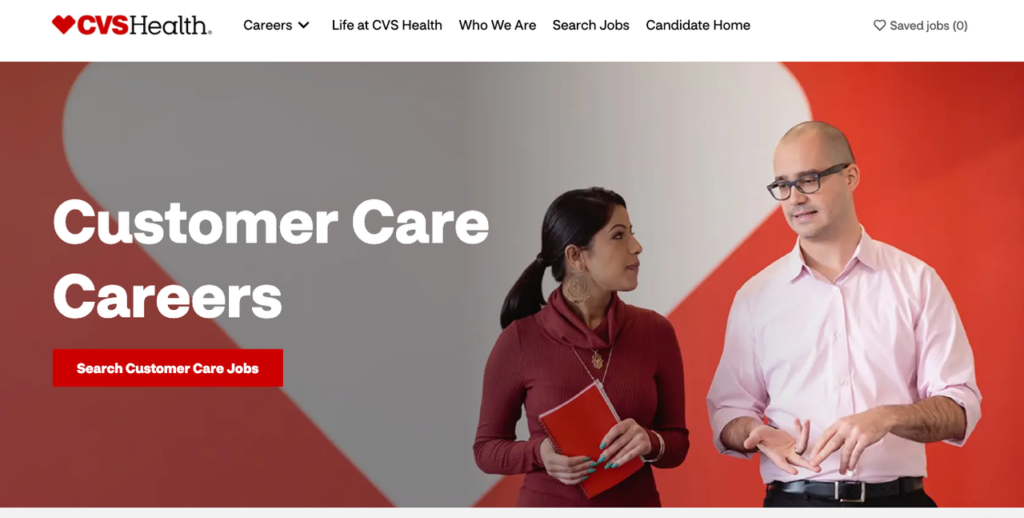 Exploring customer care career opportunities and cvs health remote jobs on the official corporate careers landing page.