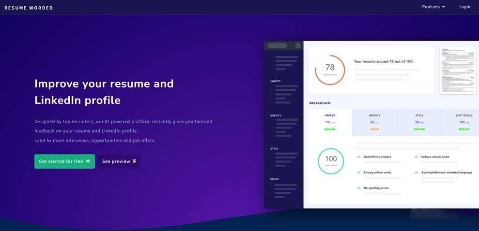 AI LinkedIn Headline Generator - Resume Worded