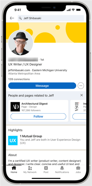 Add an Internship in LinkedIn Profile on iPhone