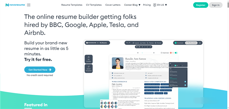 Best Traditional Resume Builders for Students - Novoresume
