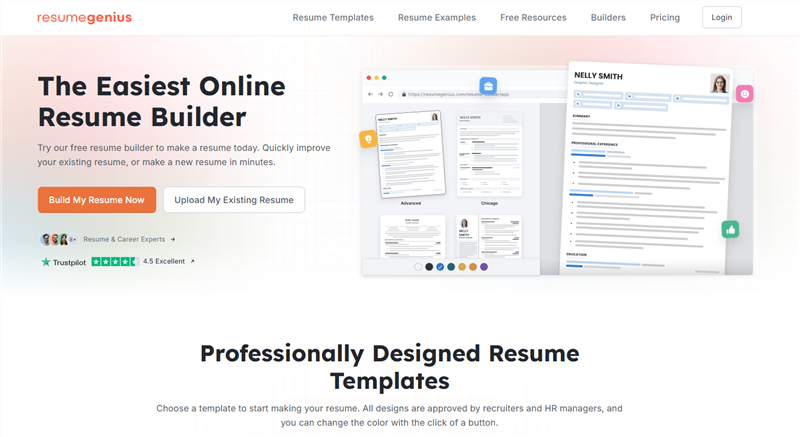 Best AI Resume Builders for Students - Resume Genius