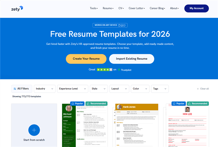 Best Traditional Resume Builders for Students - Zety