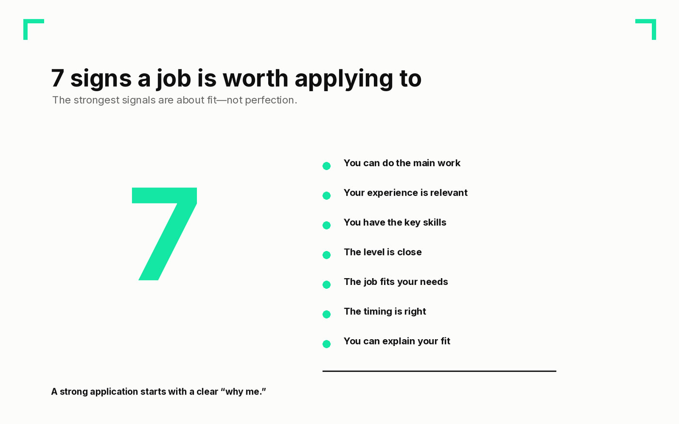 Seven signs that a job may be worth applying to